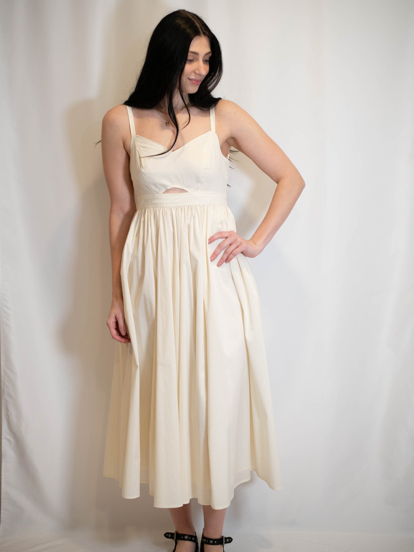Ivory Cutout Dress