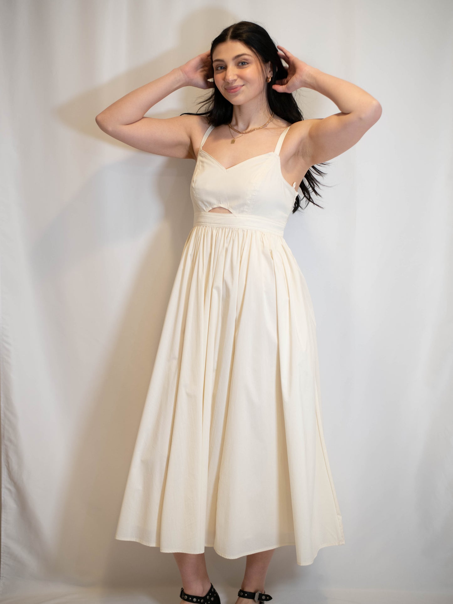 Ivory Cutout Dress