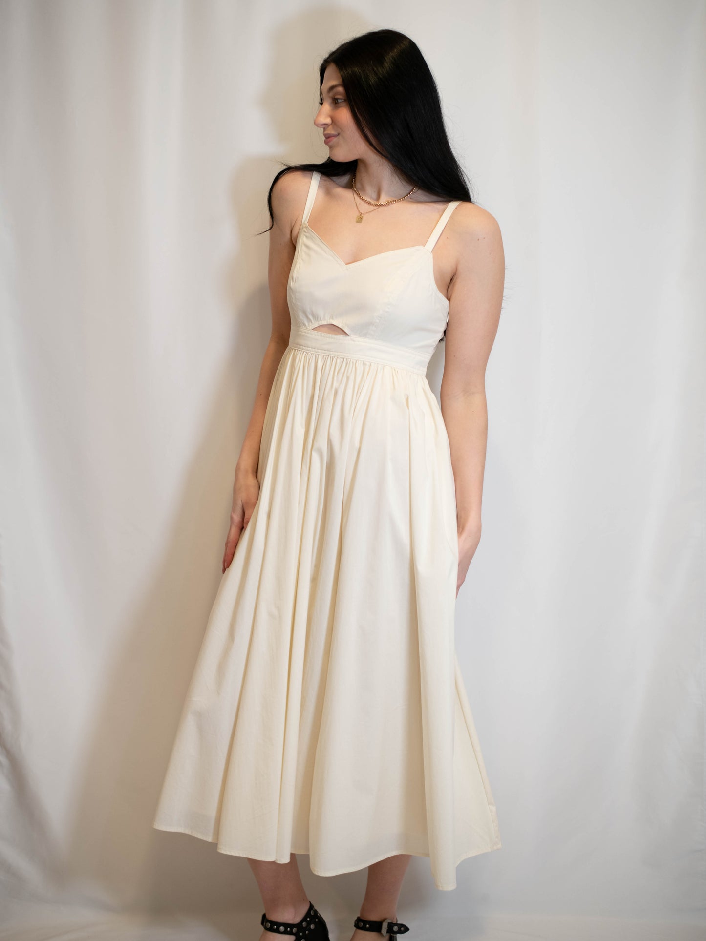 Ivory Cutout Dress