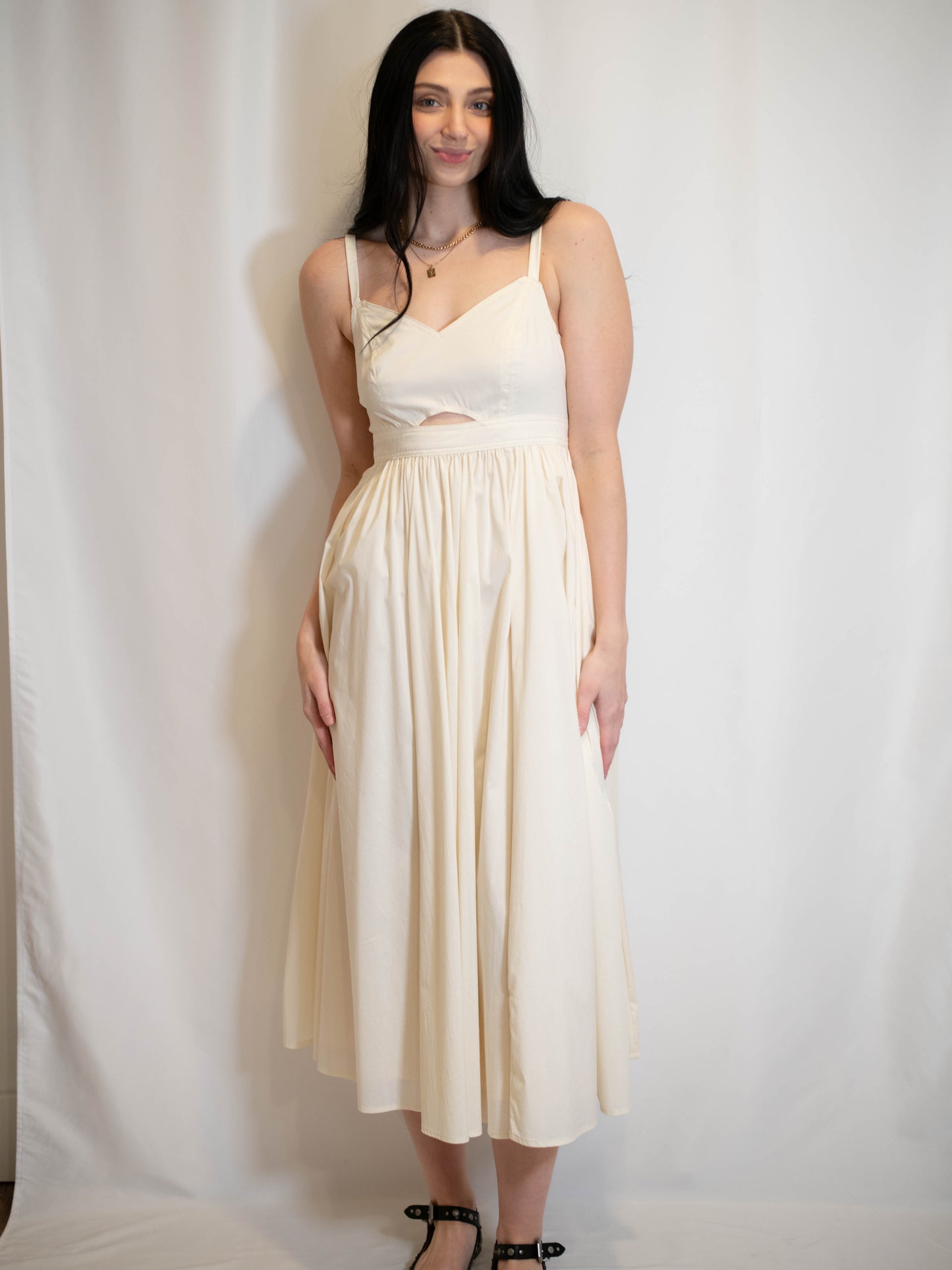 Ivory Cutout Dress