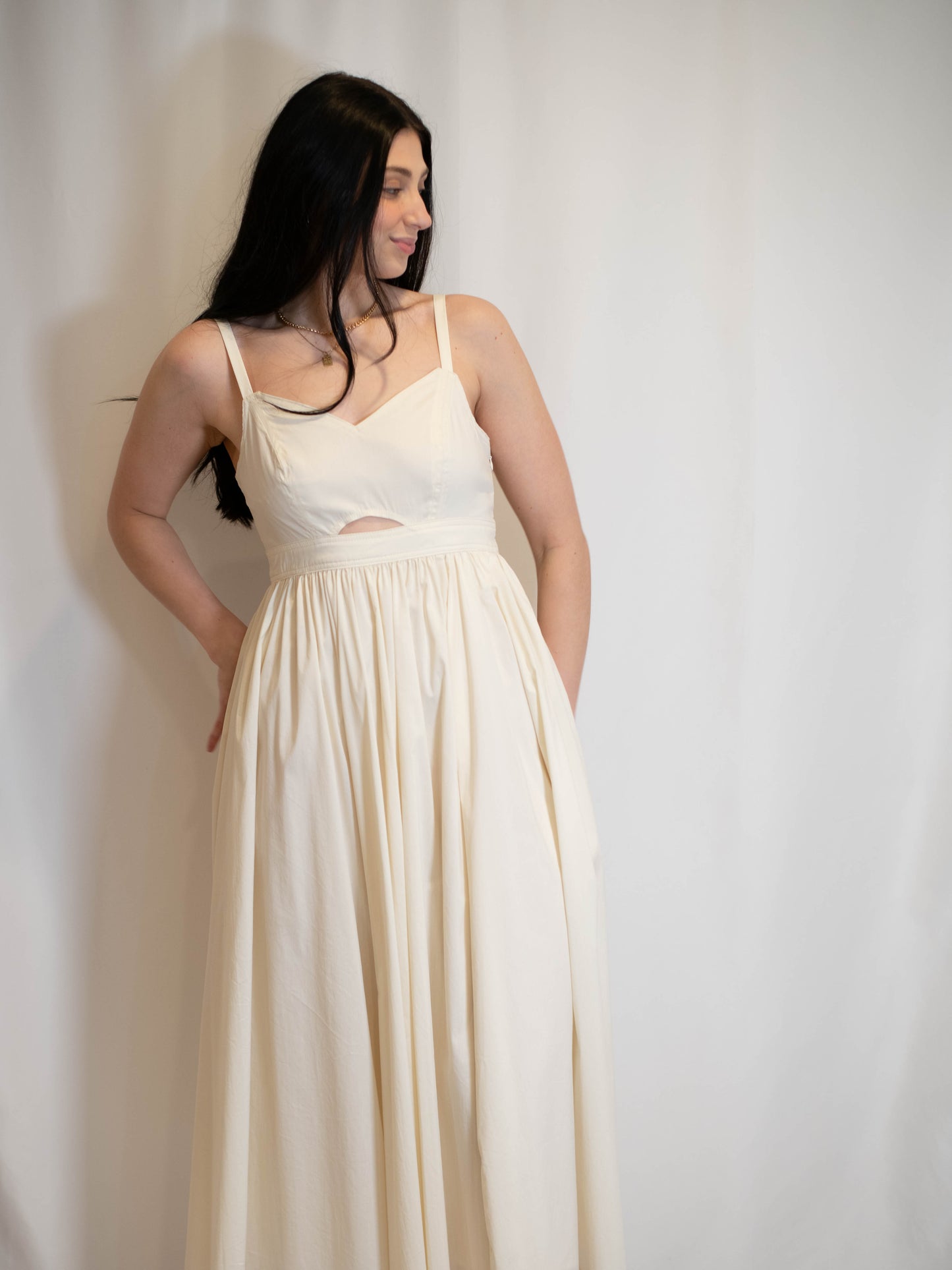 Ivory Cutout Dress