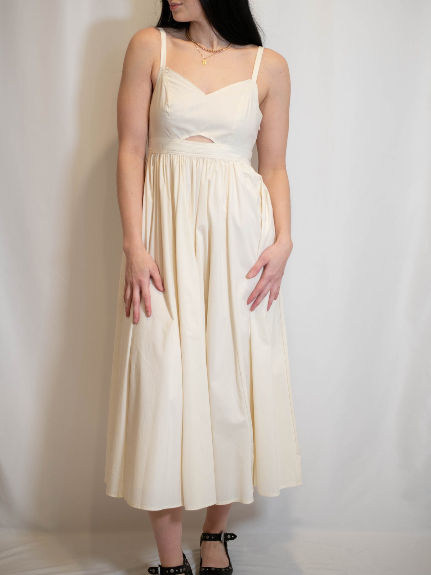 Ivory Cutout Dress