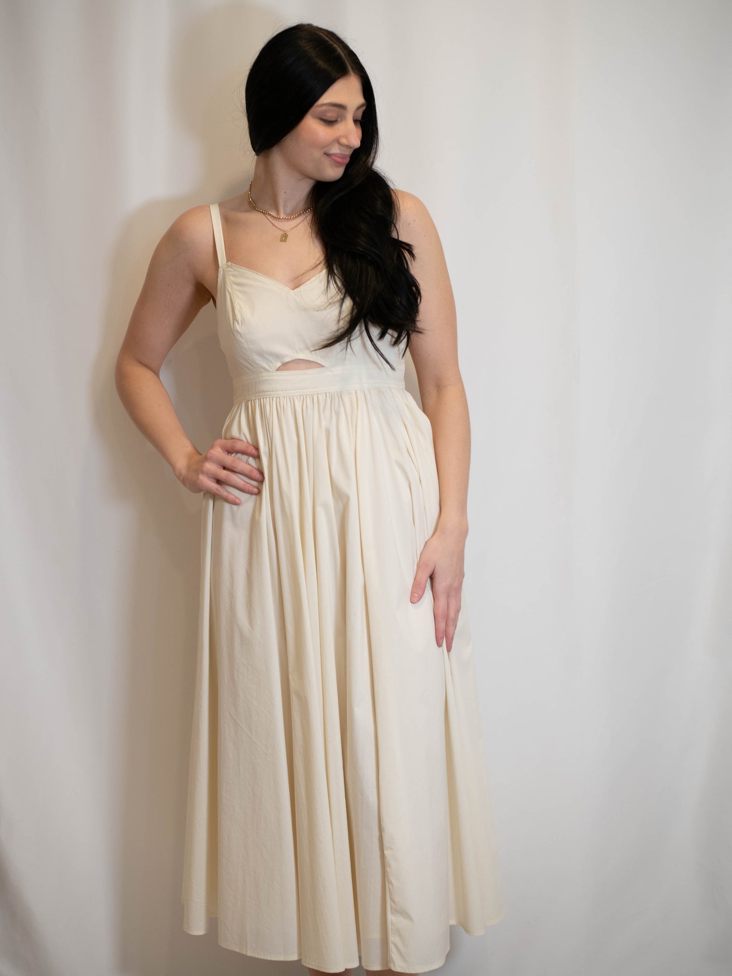 Ivory Cutout Dress