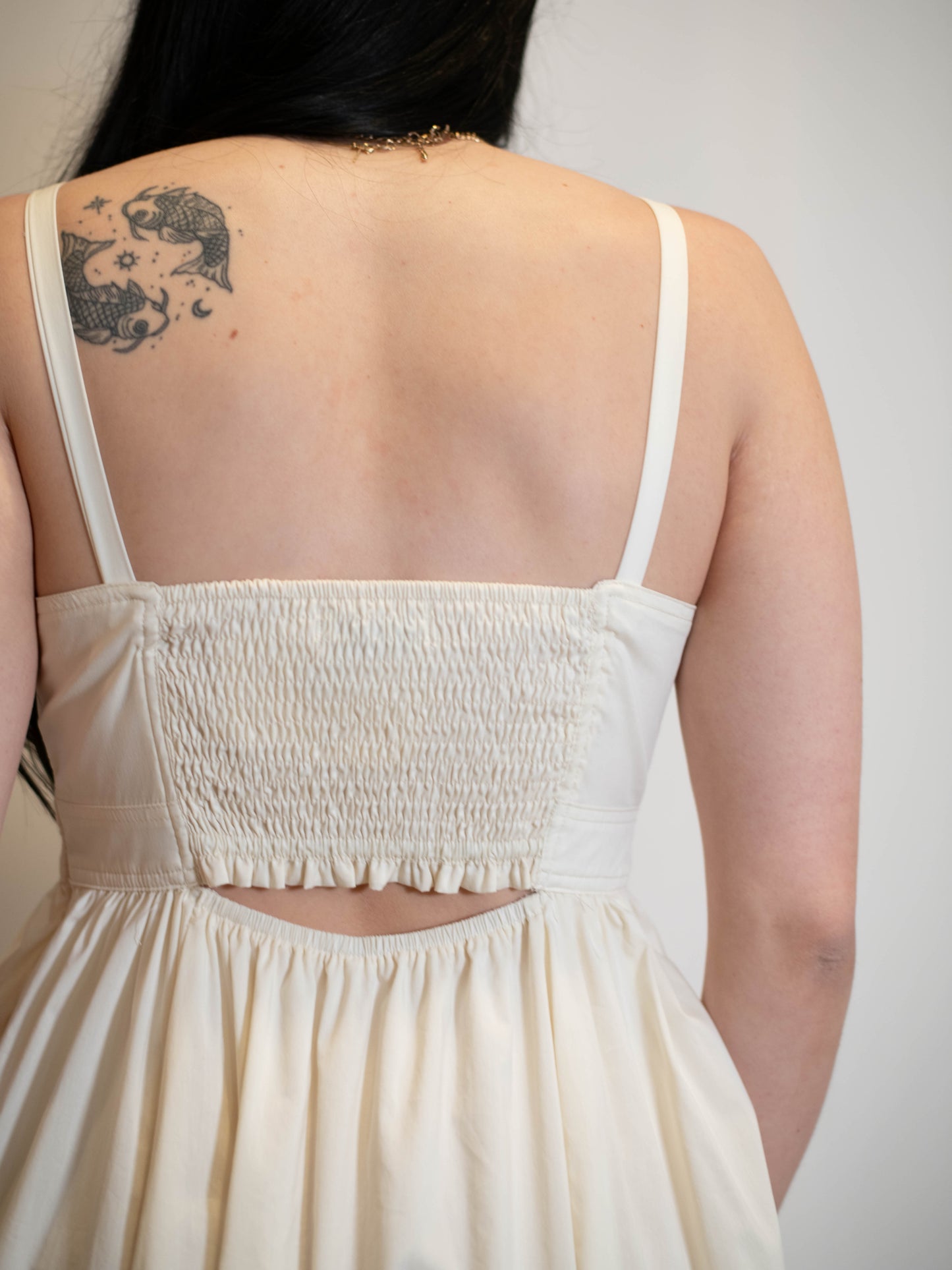 Ivory Cutout Dress