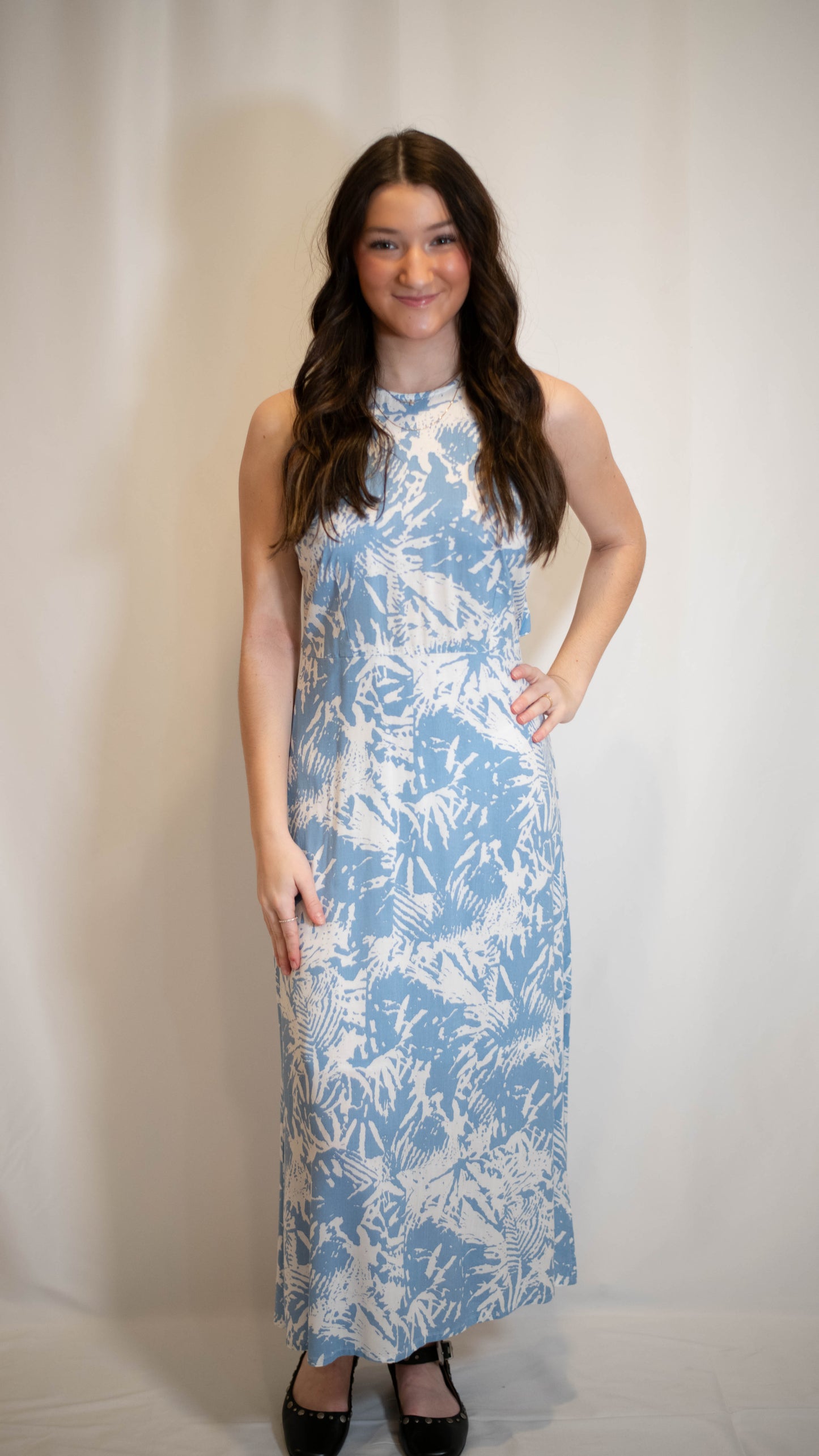 Halter Neck Midi Dress