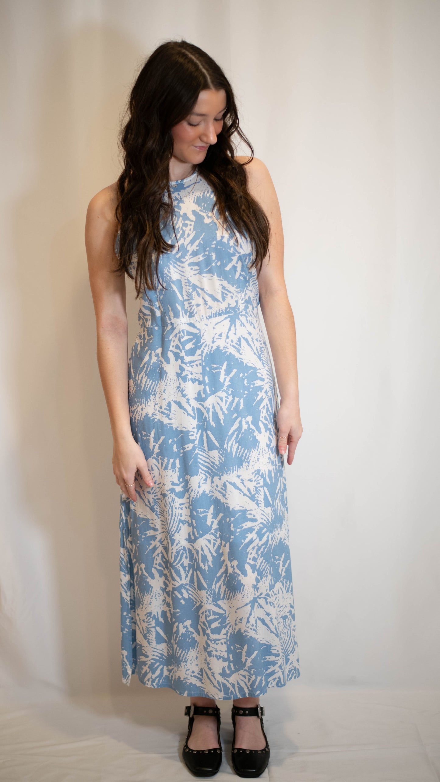Halter Neck Midi Dress
