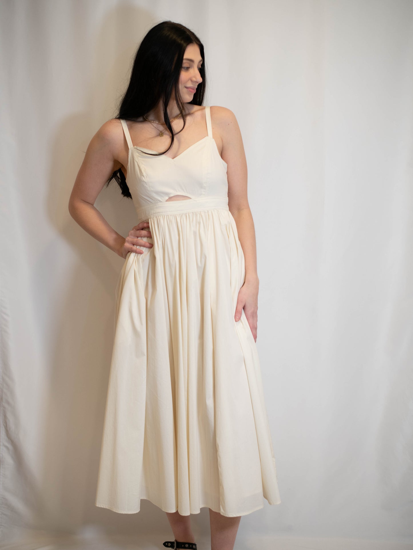Ivory Cutout Dress