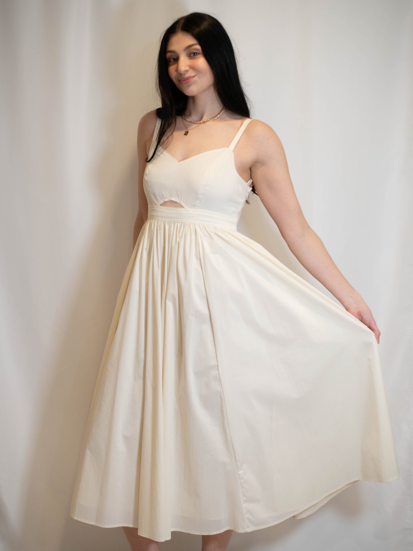 Ivory Cutout Dress